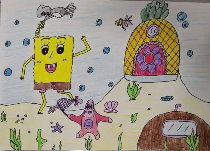 杯"绘画比赛获奖作品展 写美篇             四年级 二等奖 一等奖