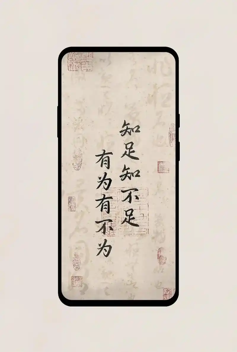 古风文字壁纸.知足知不足,有为有不为.#国风古韵 #古风 # - 抖音