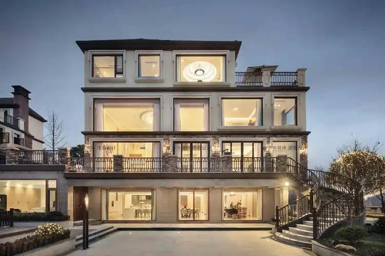 合川江润紫云岭2000平米独栋别墅设计装修(竣工实景图)