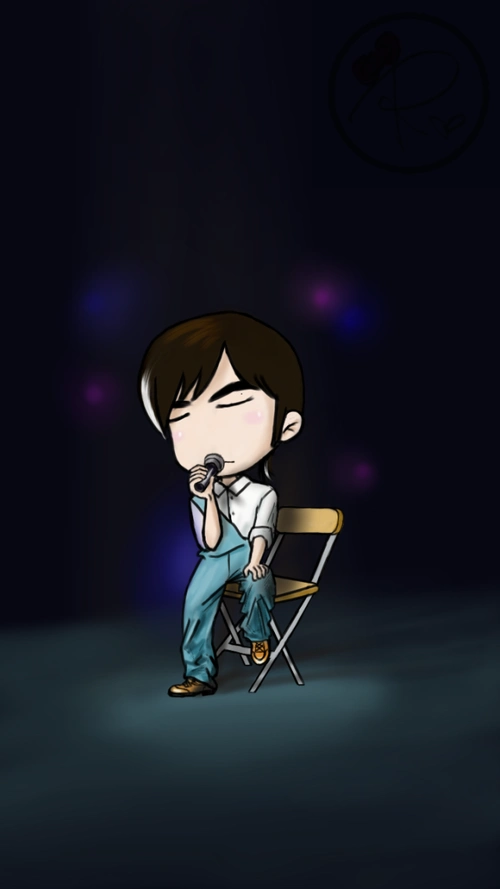 原创q版周杰伦演唱会帅卡通