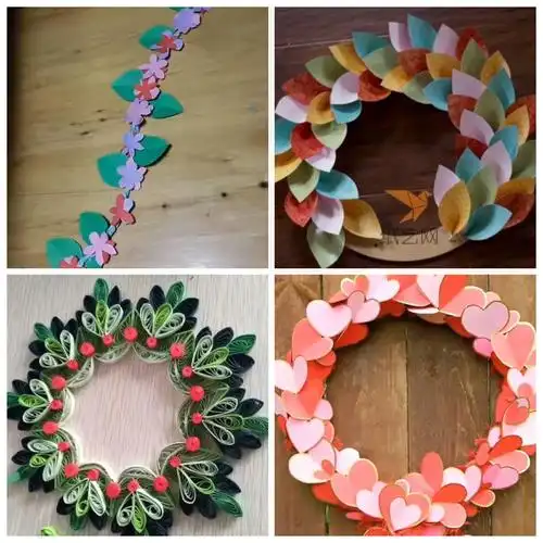 「长兴青少年宫幼儿园」中班组:编花环