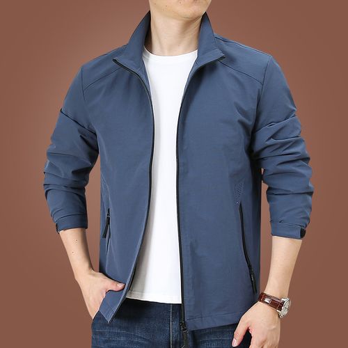 kpb男士秋季外套薄款短款休闲夹克男春秋宽松大码男装秋装男上衣