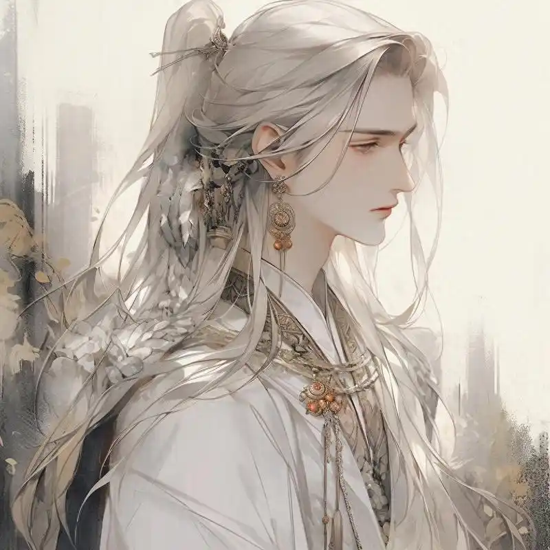 男生古风头像,与君承诺,风雪白头