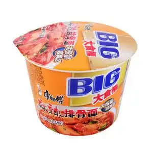 康师傅大食桶麻辣排骨面桶面145g/桶