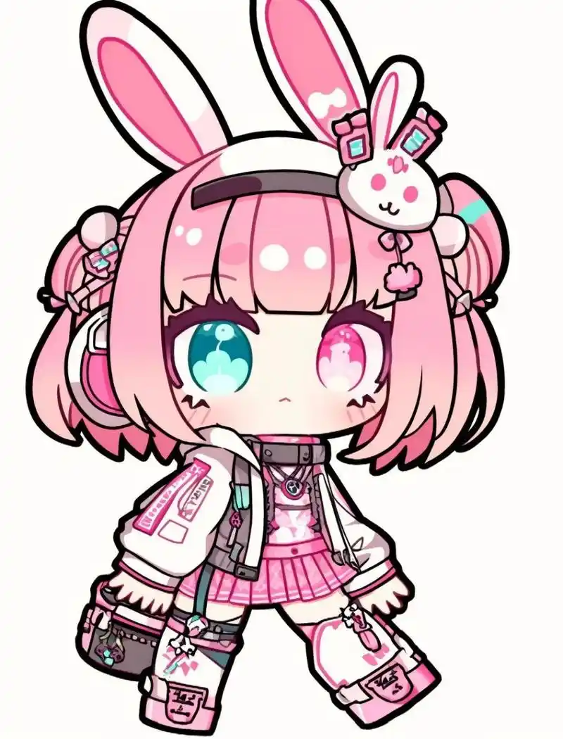 q版二次元粉色系小女孩   夏日滤镜  夏日滤镜  夏日滤镜  夏日滤镜