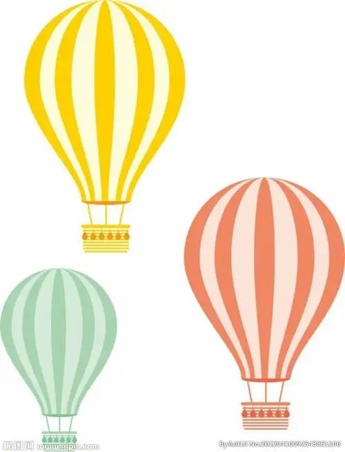 卡通热气球图片