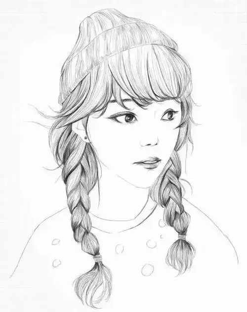 人物肖像画简笔画教程