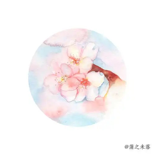 水彩手绘—樱花练习 - 原创作品 - 站酷(zcool)