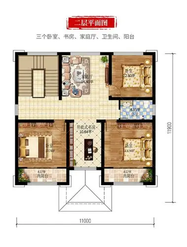 三层新中式超大气农村自建房设计及效果全套图纸