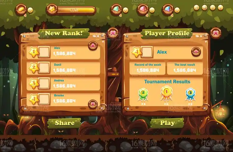 25套精美游戏界面设计模板矢量素材