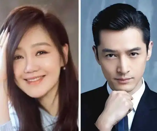 胡歌在"朝鲜",和宋轶一起担任主持人,两人都穿喜庆的红色衣服