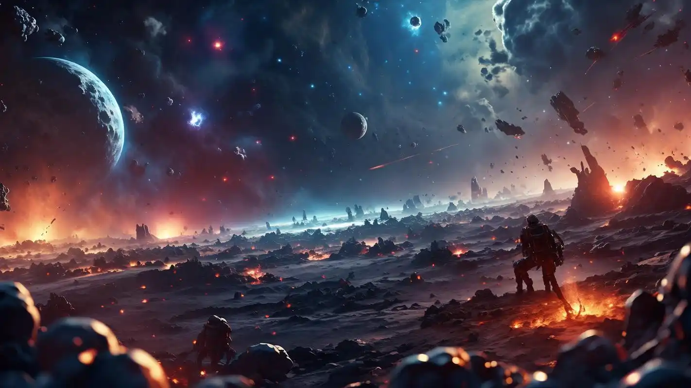 每一张都充满了神秘与科幻感,仿佛置身于浩瀚的宇宙中