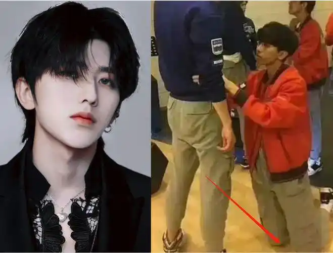蔡徐坤成名前照片曝光在韩国双膝下跪太卑微整容前后容颜剧变
