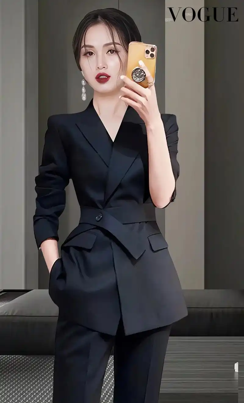 90姐妹们,高级感西装套装来啦!让你成为焦点的霸气之选!