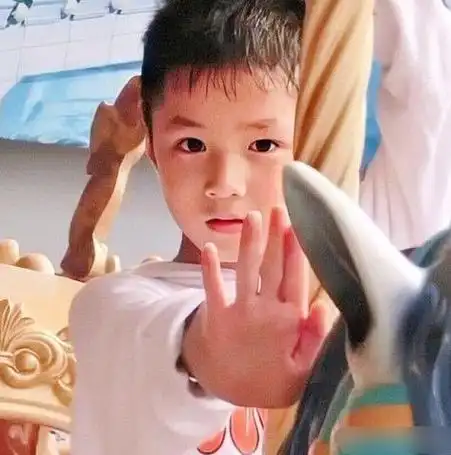 刘耀文童年照反差感##刘耀文拿奖状童年照#小时候是奶团子文崽0圆