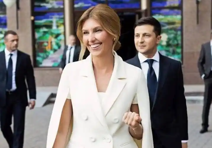 乌克兰第一夫人美到韩国啦!