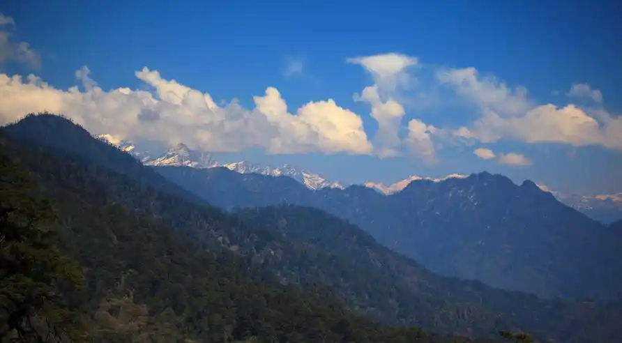 在不丹的多雄拉山口