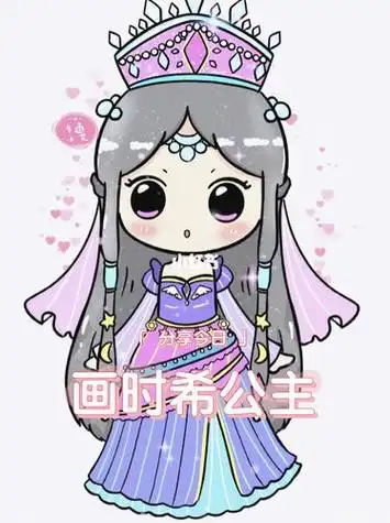 q漫画公主简笔画