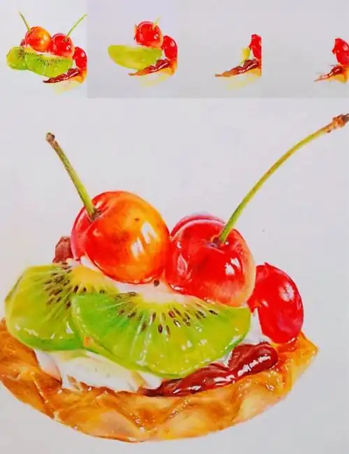 彩铅甜点画法指南:步骤详解,轻松上手!