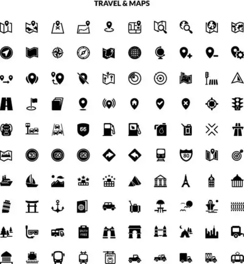 矢量ui网页图标设计素材