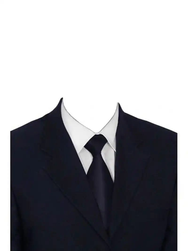 你还没拥有的史上最全男士西装证件照模板 男士真是黑色西装换个领带