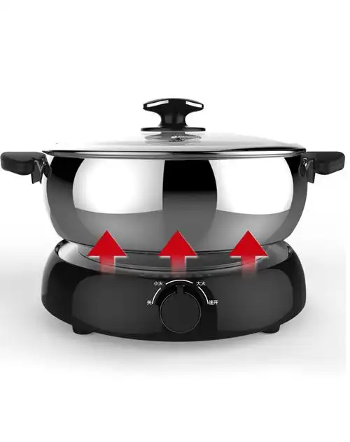 利仁hg-f422ba 2l不锈钢分体多功能电火锅 电煮锅 电煎锅 小火锅