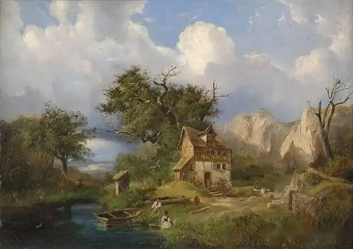 欣赏欧洲古典风景油画