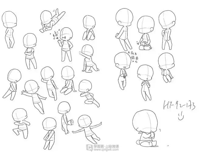 日系厚涂之q版头像的概括与比例