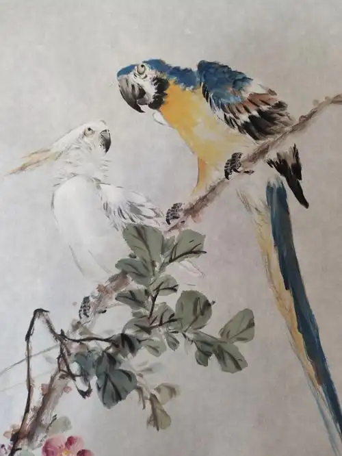 国画教程  #国画花鸟  #中国画  #水墨画  #网课 #鹦鹉 #传统文