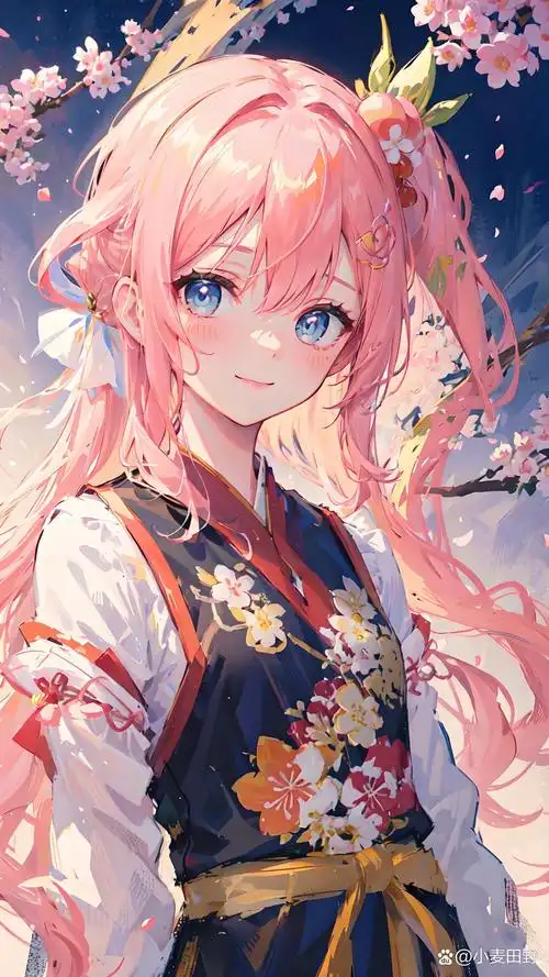 古风女生头像壁纸插画素材