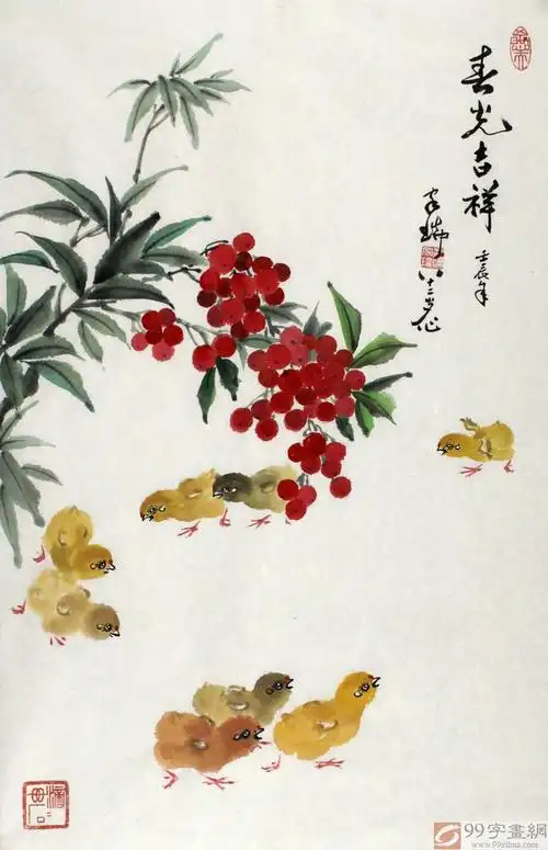 吉利国画 - 花鸟画 - 99字画网
