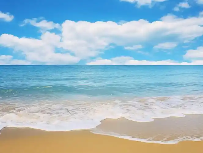 大海沙滩背景图片