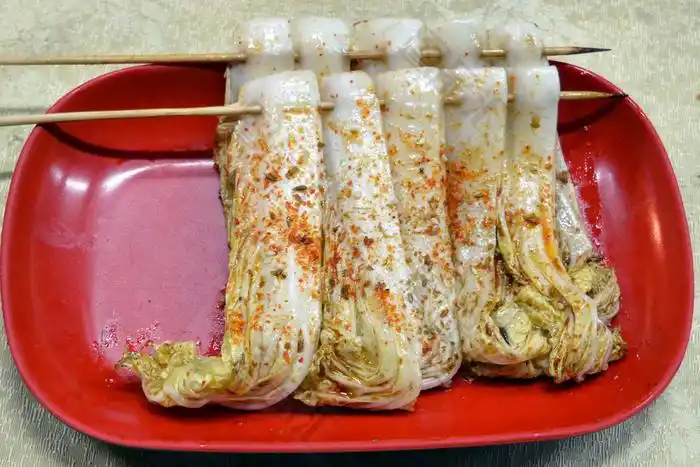 烤娃娃菜烧烤图片_图品汇