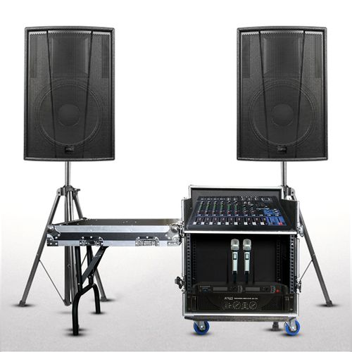 科技-15寸专业舞台音响大功率户外活动演出婚庆酒吧ktv夜场重低音音箱