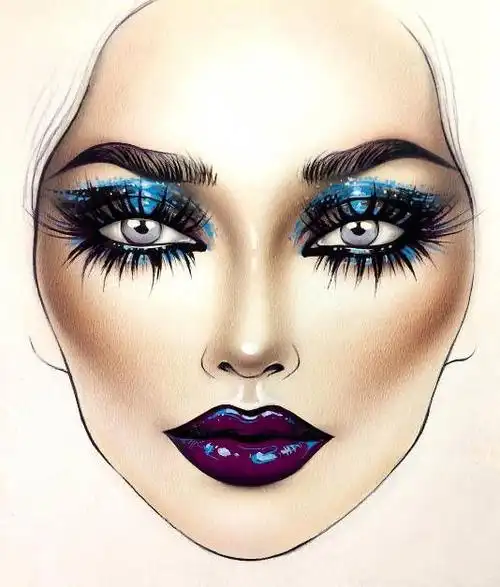 吐血整理化妆师必藏的近百张美人图