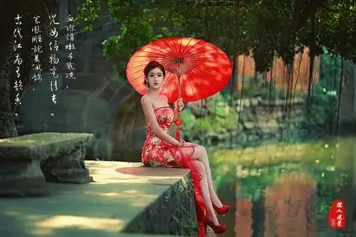 江南女子梦江南付娜一抹温婉的晚霞