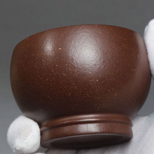 宜兴紫砂杯品茗杯名家陈富才手工主人杯原矿底槽清单杯精品茶杯