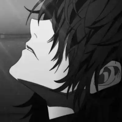 黑白男漫头 个性好看的高清黑白动画头像男_男生动漫头像_头像屋