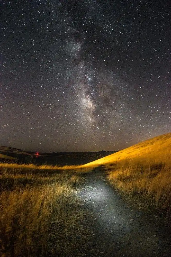 高清手机壁纸草原星空