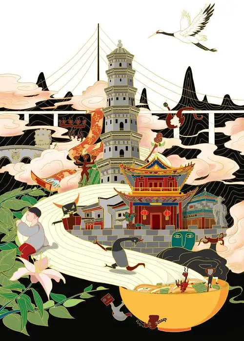 古城有理原创插画