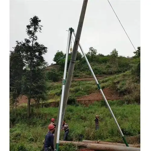 供应河南立杆用法人字抱杆管子式立杆机价格