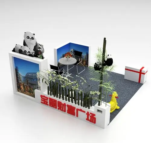 小型巡展展位简易布局示意图