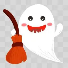 万圣节可爱卡通小幽灵元素