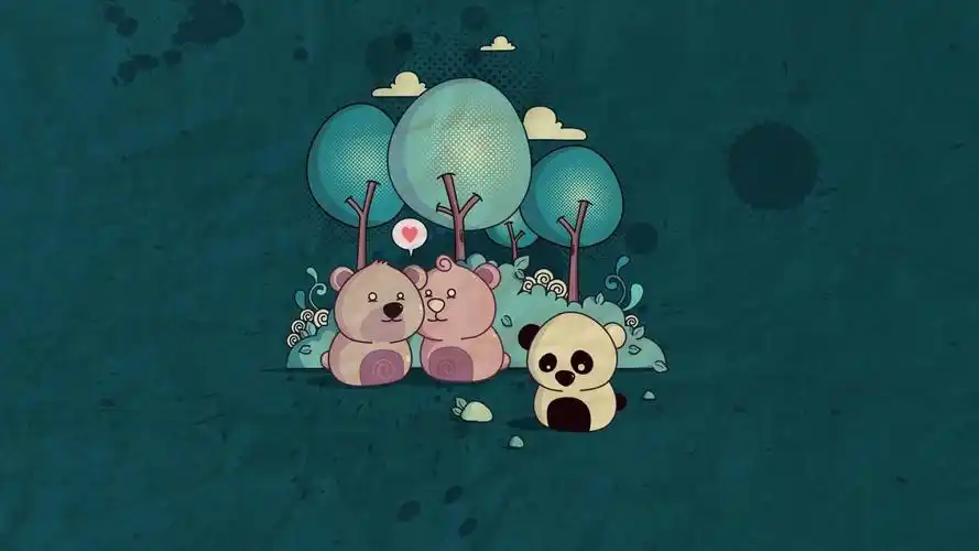 20张可爱熊猫桌面壁纸