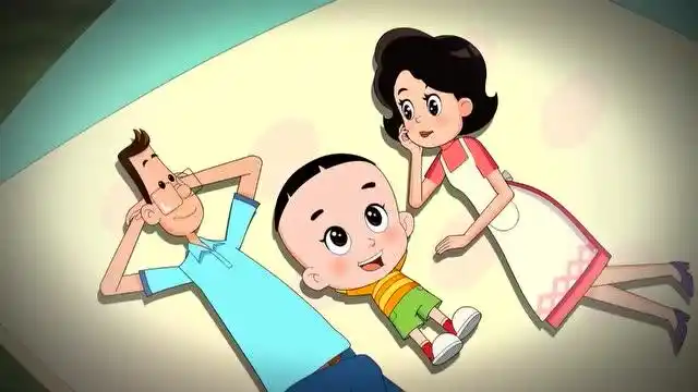 在院子里露营看到了流星,大头儿子一家人都好开心呀,益智早教