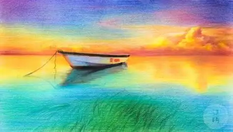 彩铅画风景简笔画