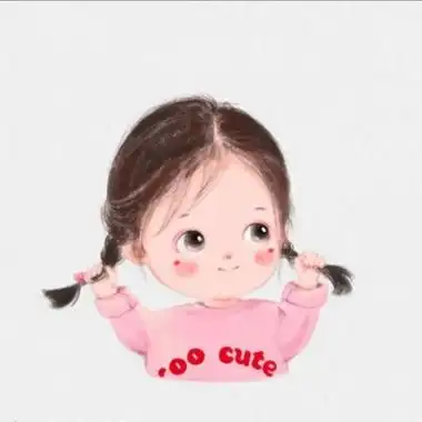 手绘小女孩头像可爱