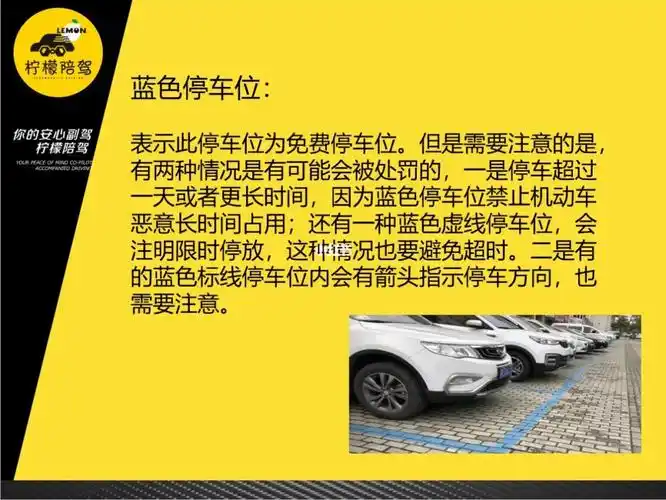停车位颜色有几种,区别是什么?