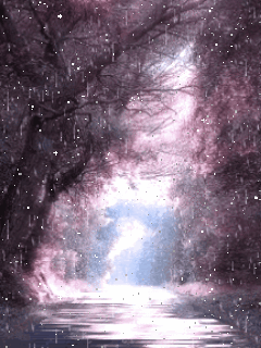 博客素材:gif冬天雪景动画图片 - 山间溪流 - 山间溪流的休闲屋