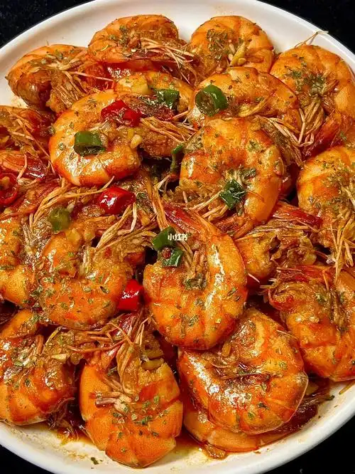 快手下饭菜辣椒炒大虾巨巨过瘾
